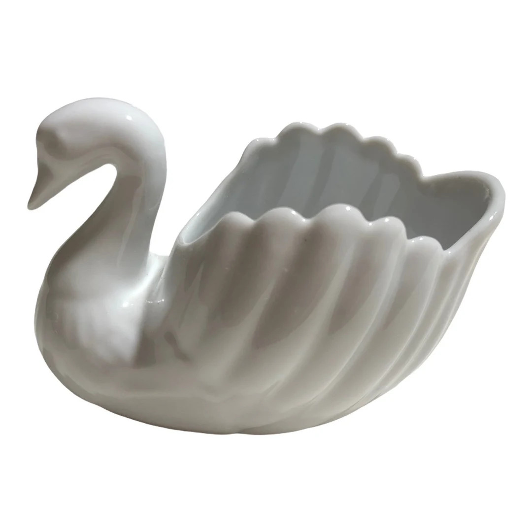 Rare Ben Rickert White Swan Bar Soap Dish Tray Holder Fine China Trinket box Bathroom accessories... | Etsy (US)