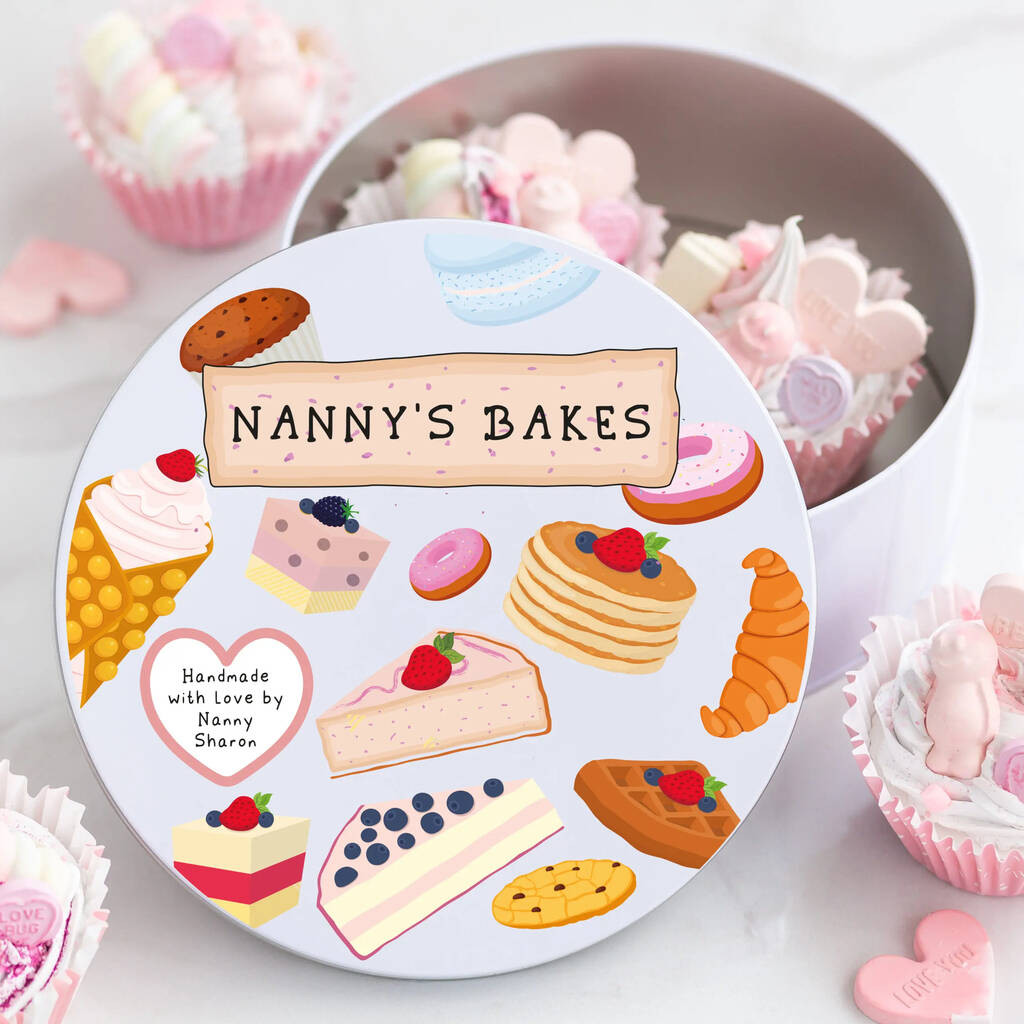 Personalised Round Cake Storage Bake Tin | Not On The High Street