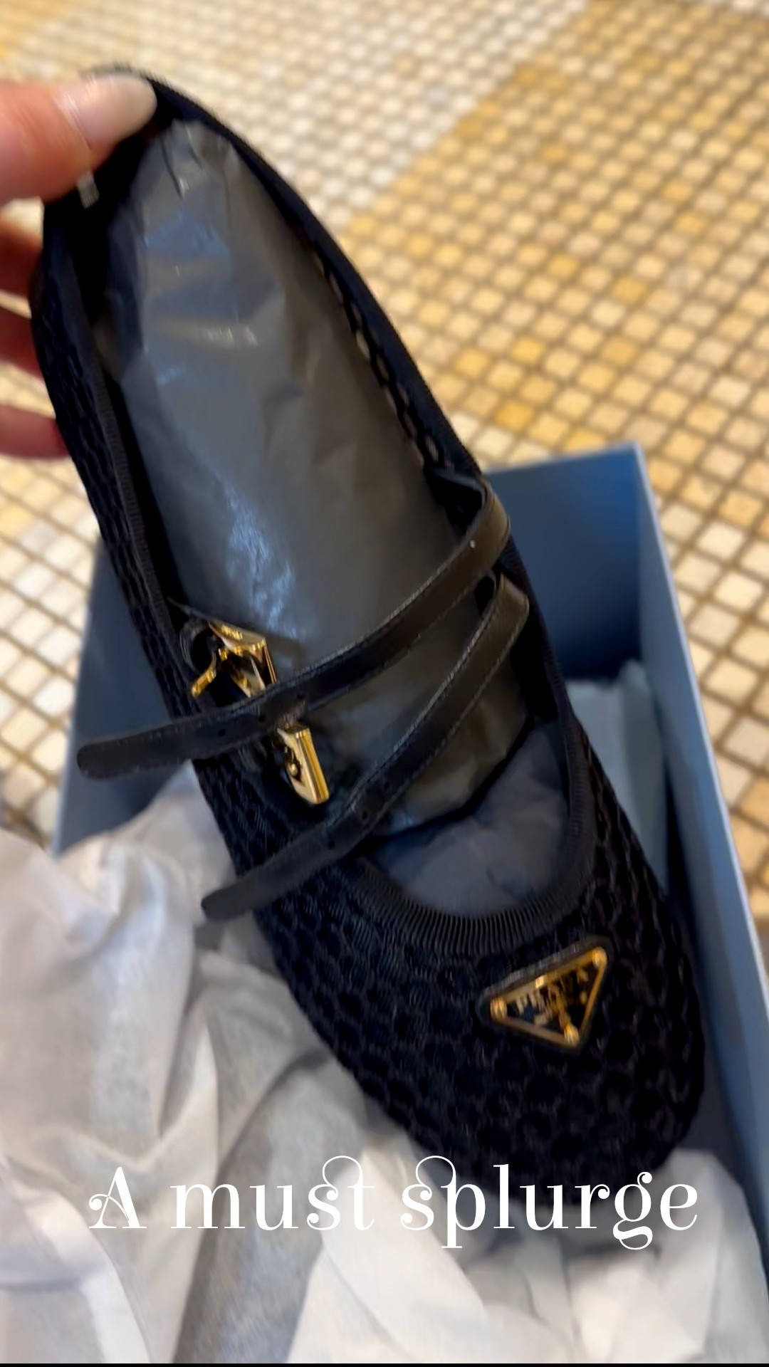 These are a must splurge! They come in leather and suede too..so fabulous and a great staple #prada #flats 