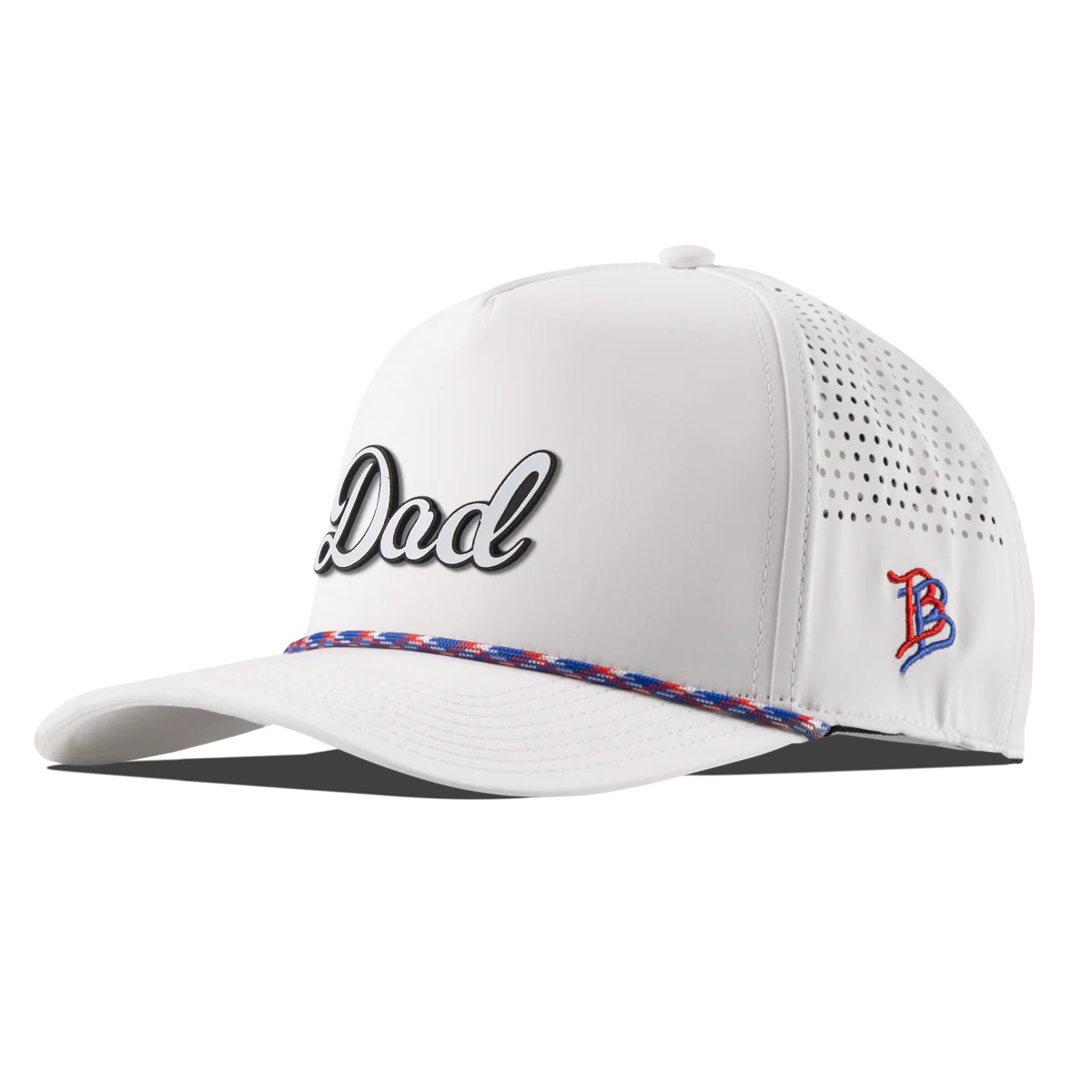 Dad Script Curved 5 Panel Rope Hat | Branded Bills