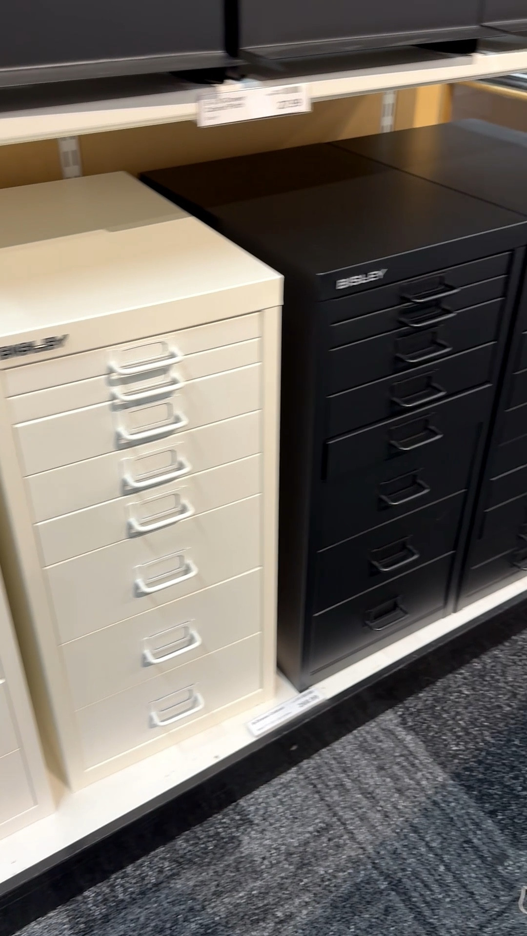 These 8 and 10-drawer metal cabinets are my fave storage units in my mosaic studio. I have 2 of the black 8-drawer units. They’re durable, fit perfectly under my work table, and allow me to store away my most-often used items. 🖤

There are drawer inserts available as well — highly recommend! — which allow you to customize what and how your organize your stuff. I have one on a set of the casters, and the other is on the plinth (which I prefer).

In the cabinets I store hand tools, pads of paper, pens/pencils, extra office supplies, and project trays. For mosaic tips, tutorials + inspiration please visit my YouTube channel: YouTube.com/julieweilbacher, and follow @julieweilbacher on Instagram.

#homeofficestorage #filecabinet #bisley #metalfilecabinet #feminineofficedecor #mosaic #neutralofficedecor #craftsroom #thecontainerstore #craftsstorage

#LTKHome