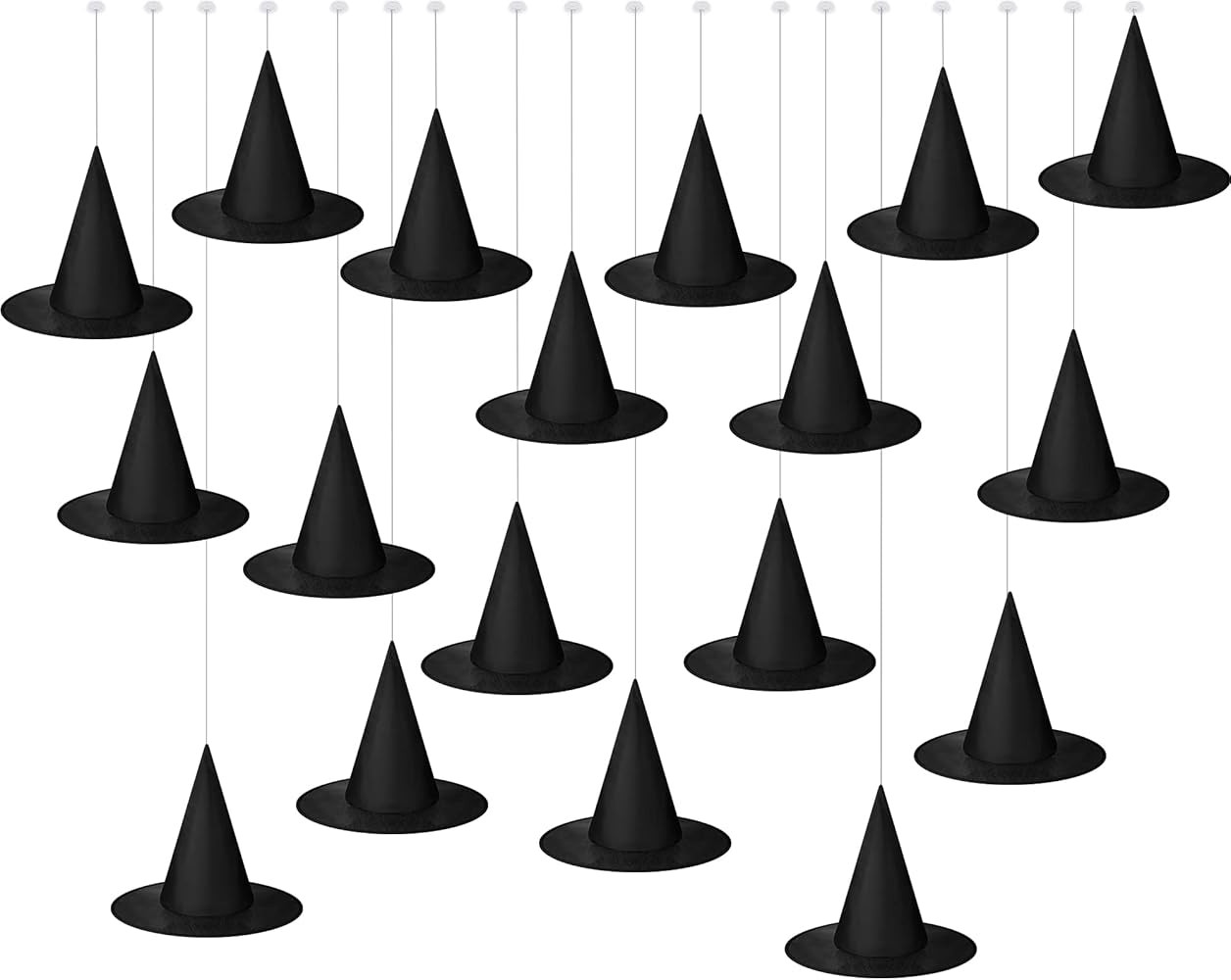 SATINIOR Witch Hat Halloween Costume Witch Hat Hanging Witch Hat with Hanging Rope Accessory and ... | Amazon (US)