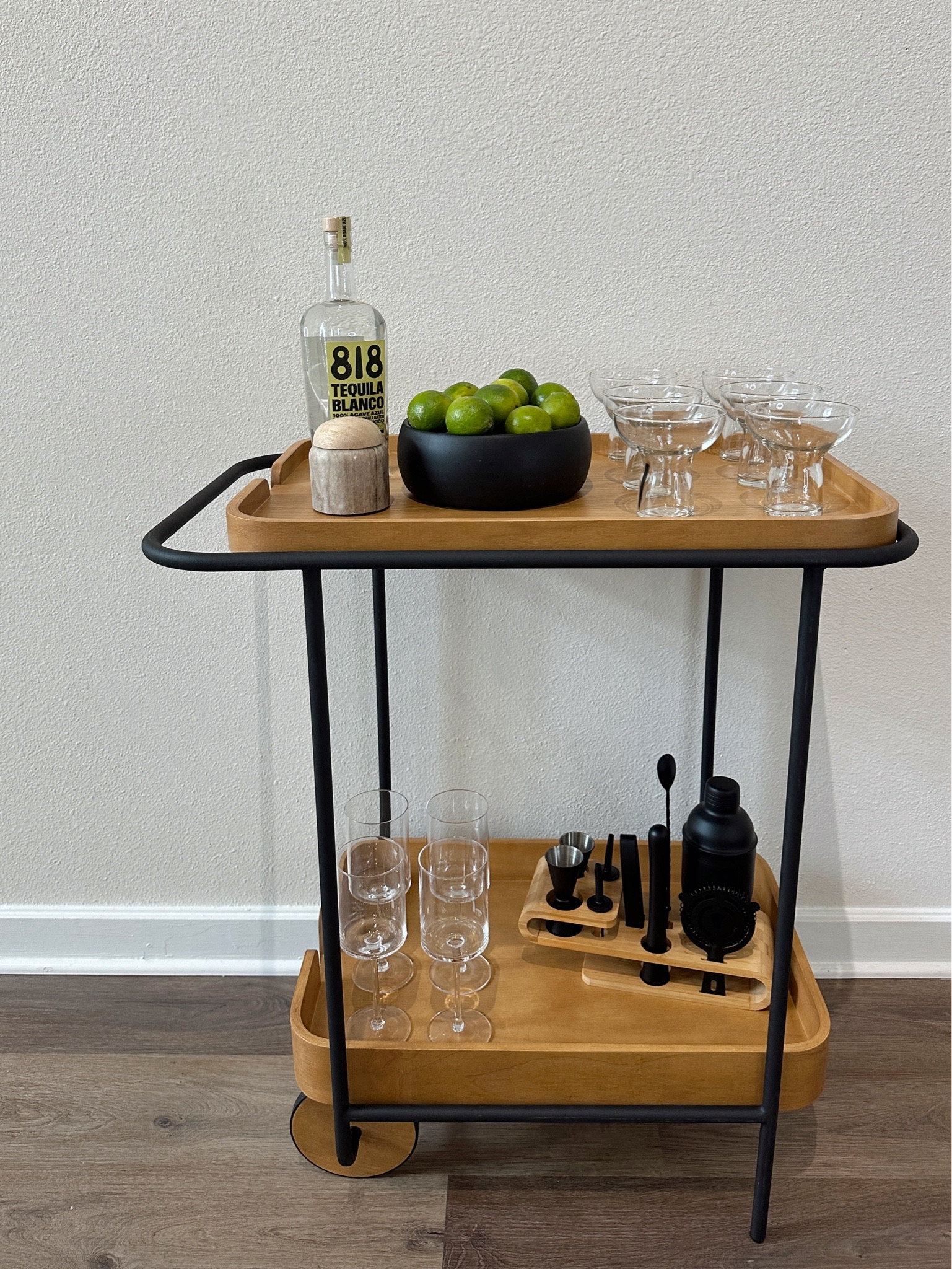 Bar cart styling idea 🫶🏽🍋‍🟩

#LTKHome