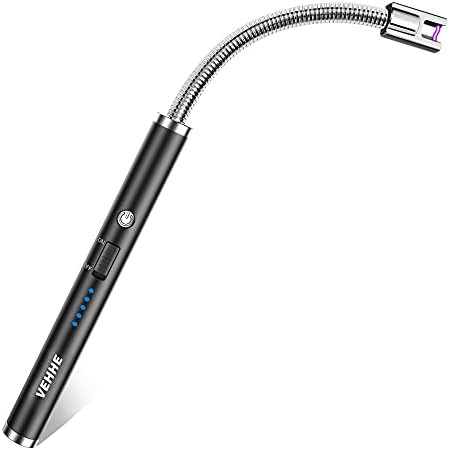 VEHHE Candle Lighter, Electric Rechargeable Arc Lighter with LED Battery Display Long Flexible Ne... | Amazon (US)