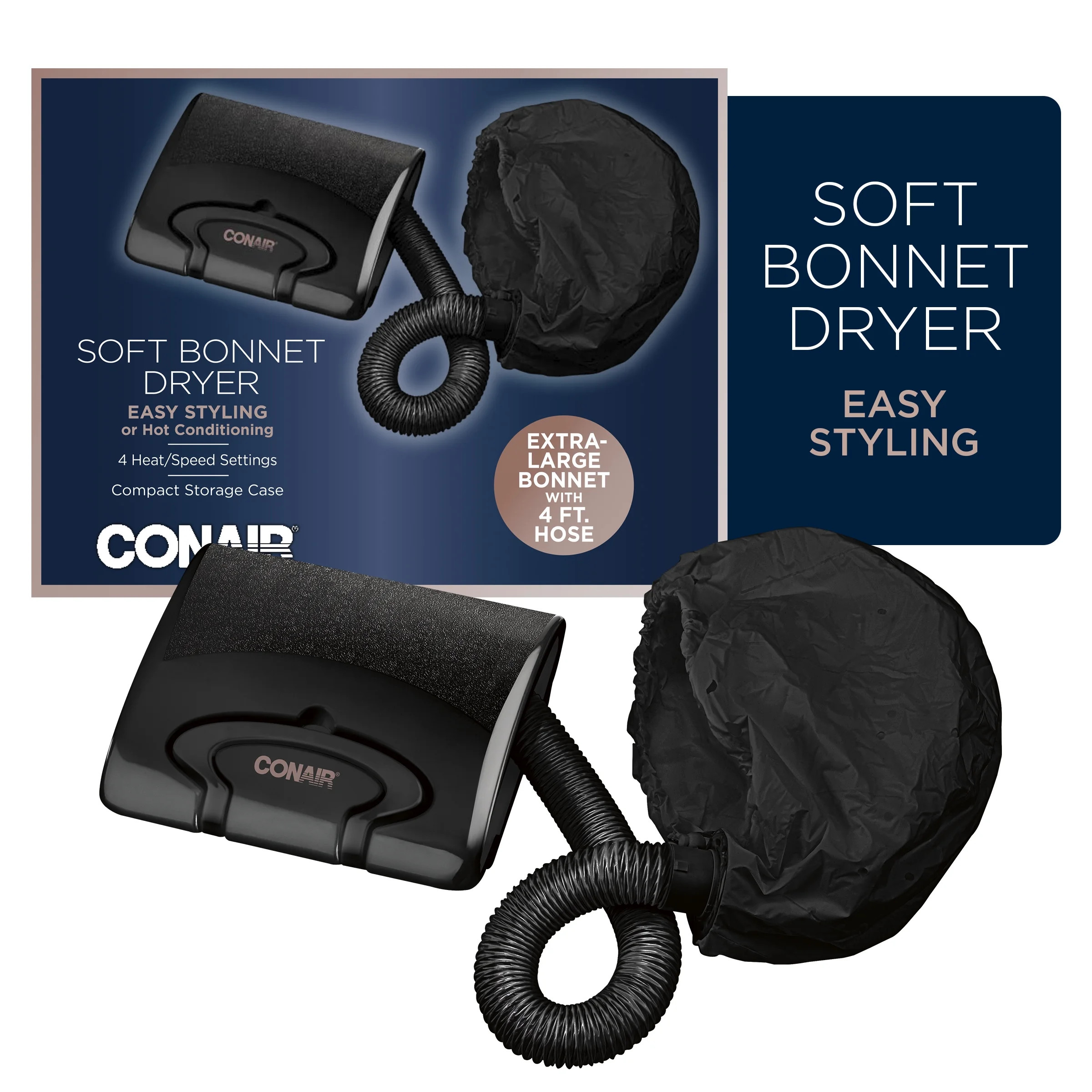 Conair Hot Conditioning & Styling Soft Bonnet Hair Dryer | Walmart (US)