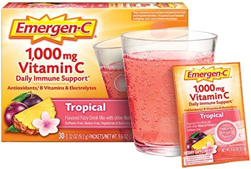 Emergen-C 1000mg Vitamin C Powder, with Antioxidants, B Vitamins and Electrolytes, Vitamin C Supplem | Amazon (US)