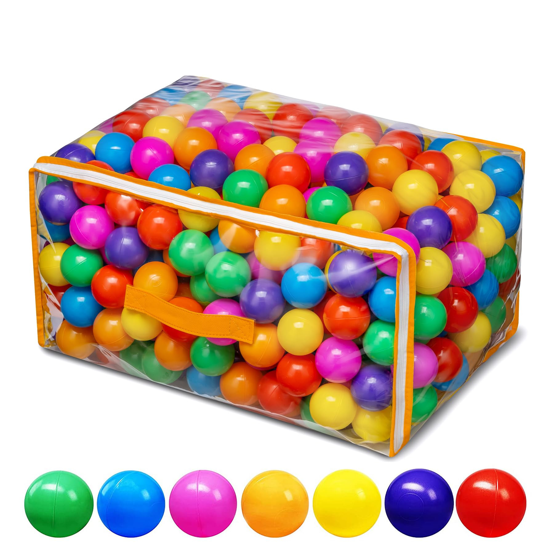 Ball Pit Balls for Baby and Toddler Phthalate Free BPA Free Crush Proof Plastic - Multicolored Pi... | Amazon (US)