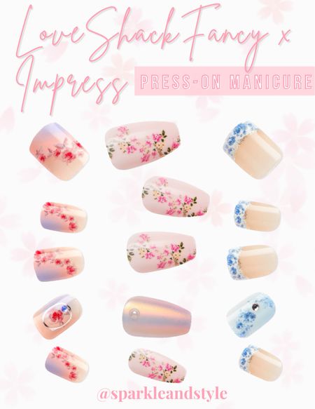 The collab I never even thought of but SO NEED! I’m OBSESSED with the new LoveShackFancy x Impress Manicure collection! They have the dreamiest floral prints and pastel designs and they’re only $10! 🌸💖

Press on manicure, press on nails, press ons, floral nails, pink nails, blue nails, pastel nails, spring nails, spring manicure, pastel manicure, floral manicure, pink manicure, blue manicure 

#LTKbeauty #LTKFind #LTKunder50