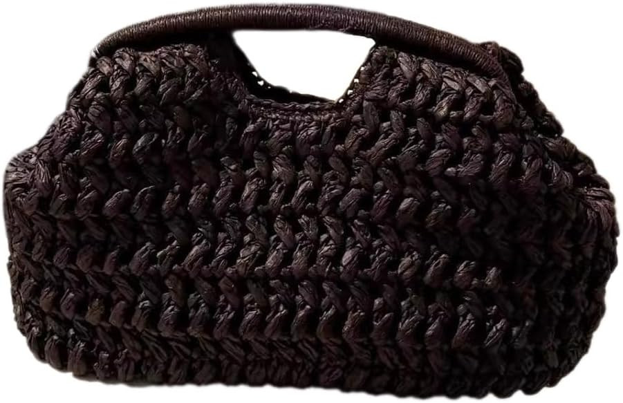 Large Straw Clutch Bag for Women Summer Satchel Purse Fashion Woven Top Hanlde Handbags for Beach... | Amazon (US)