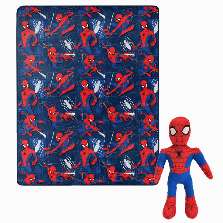 Spider-Man™ Hugger Pillow & Silk Touch Blanket Set (ds) | Claire's (UK)