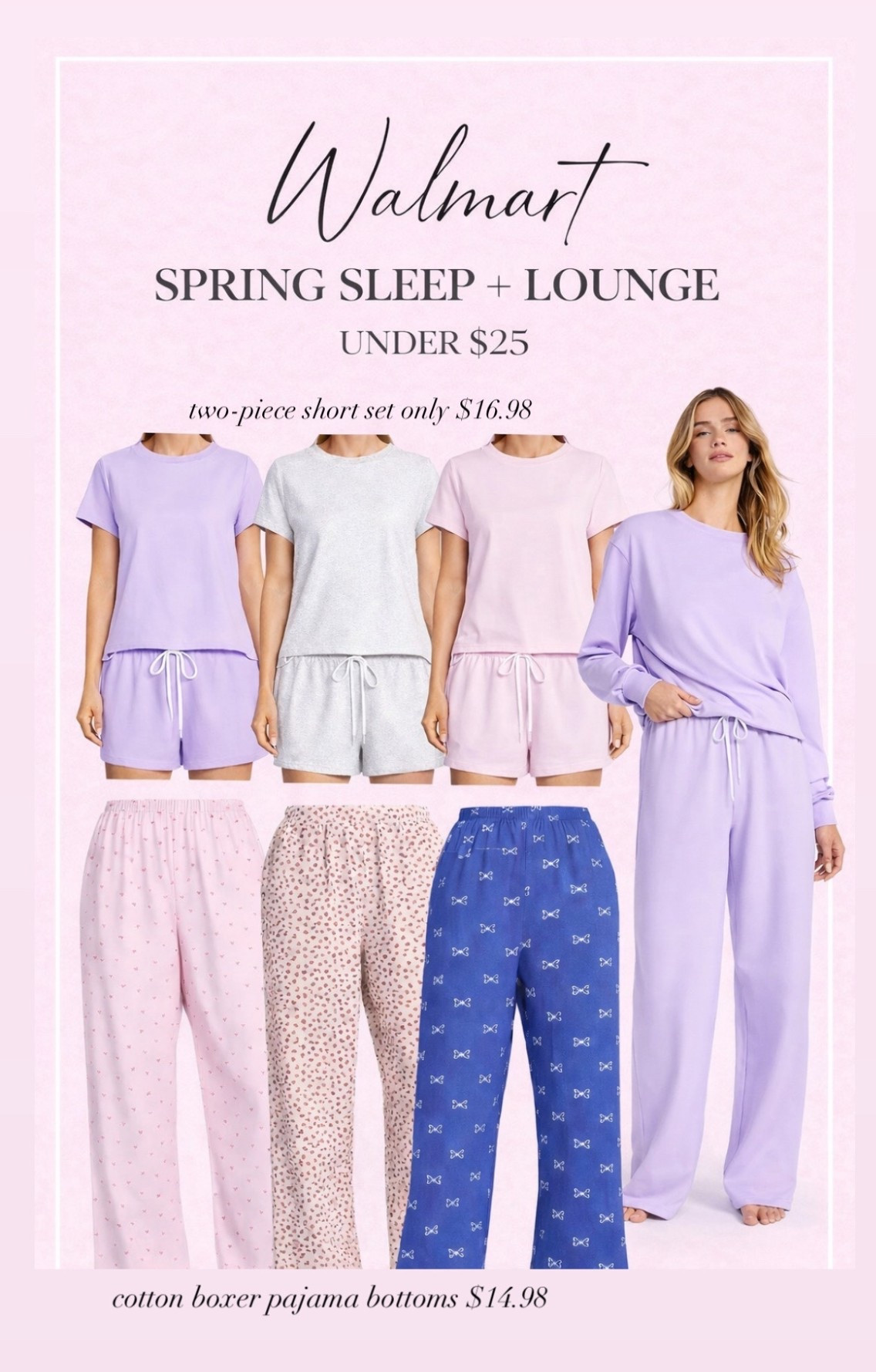 Walmart has the best sleep + lounge wear out now for Spring!

#walmartpartner
@walmartstyle
#walmartstyle

#walmartpajamas #loungeset #comfy

#LTKOver40 #LTKSeasonal #LTKSpringSale