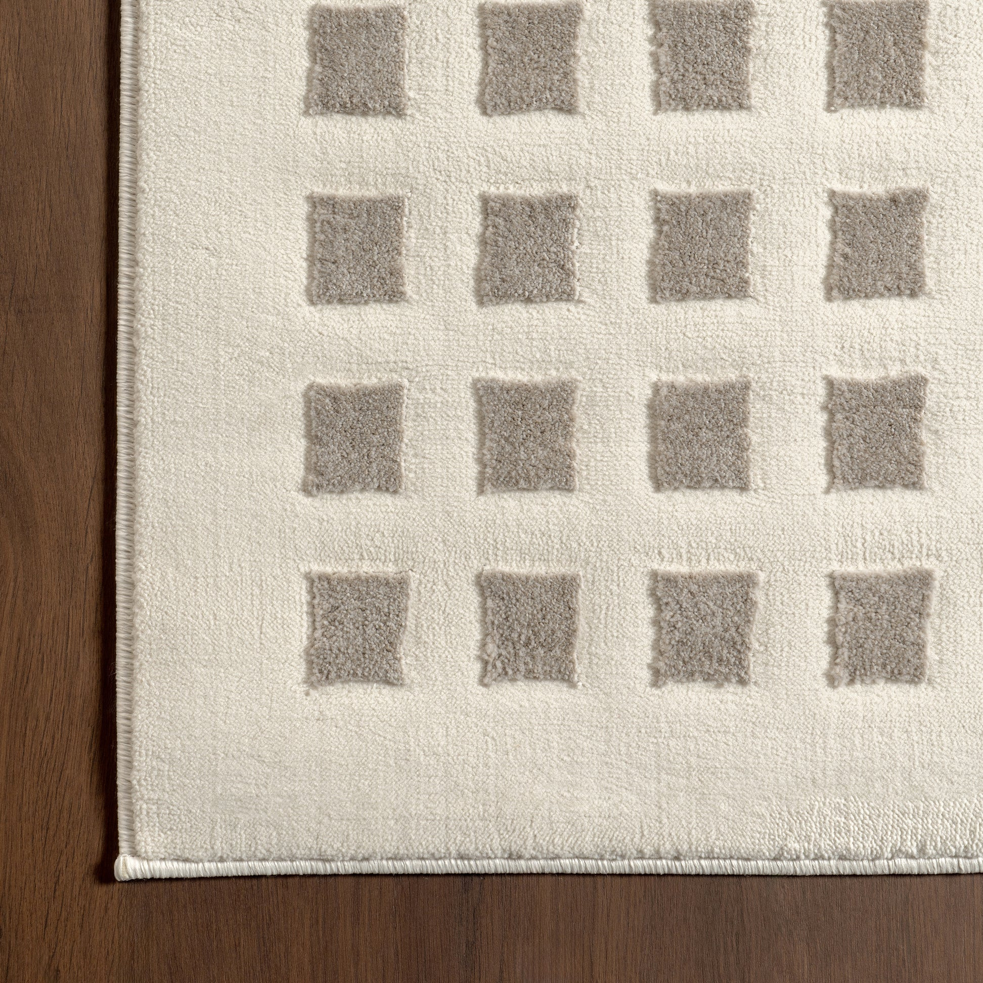 Lambertville Plush Textured Washable Rug | Cream | Rugs USA