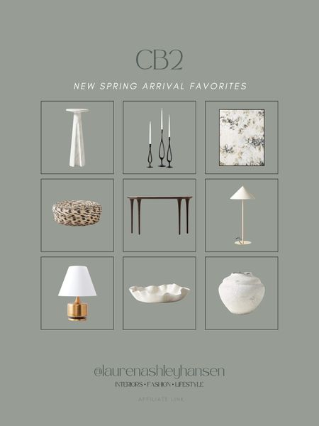 CB2 new spring arrivals! I love the focus on texture and organic silhouettes this season. These small marble accent tables are trending all over, and I love the size and finish of this one! We have a similar option styled in our primary. Such timeless yet trendy pieces! 

#LTKhome #LTKstyletip