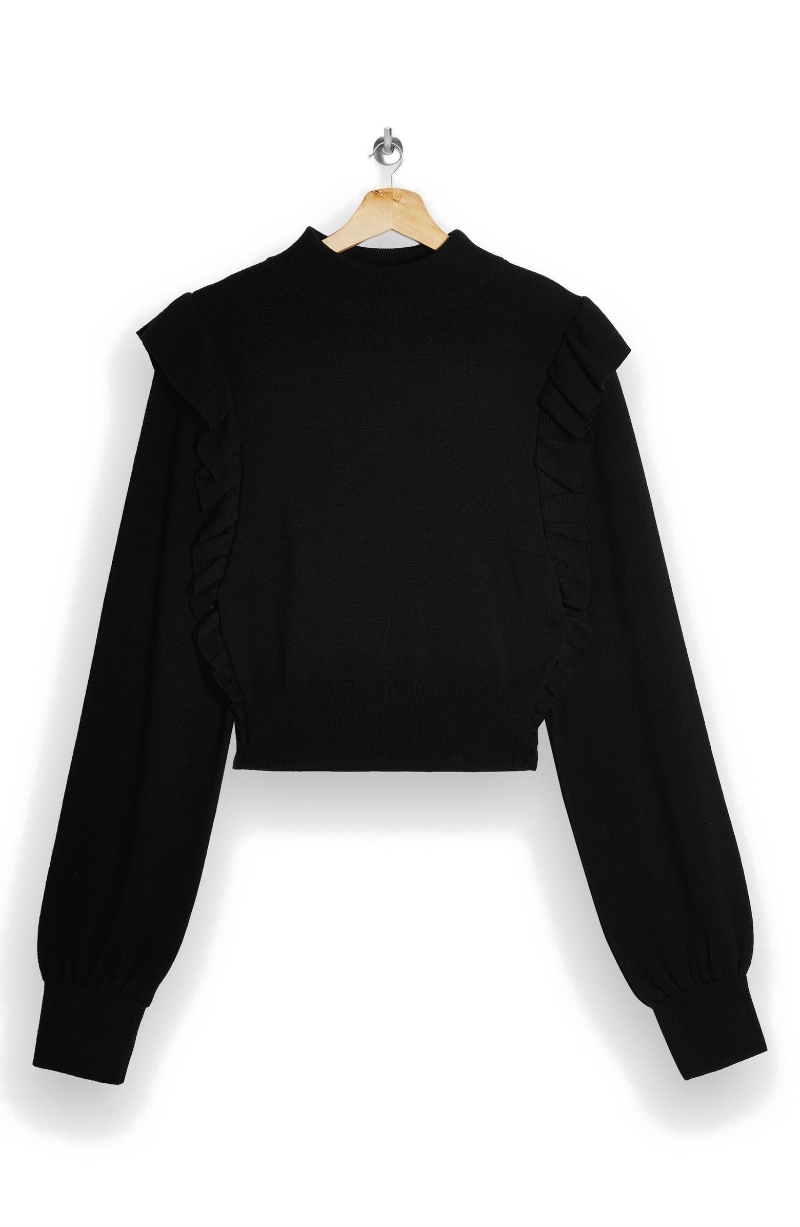 Ruffle Mock Neck Sweater | Nordstrom