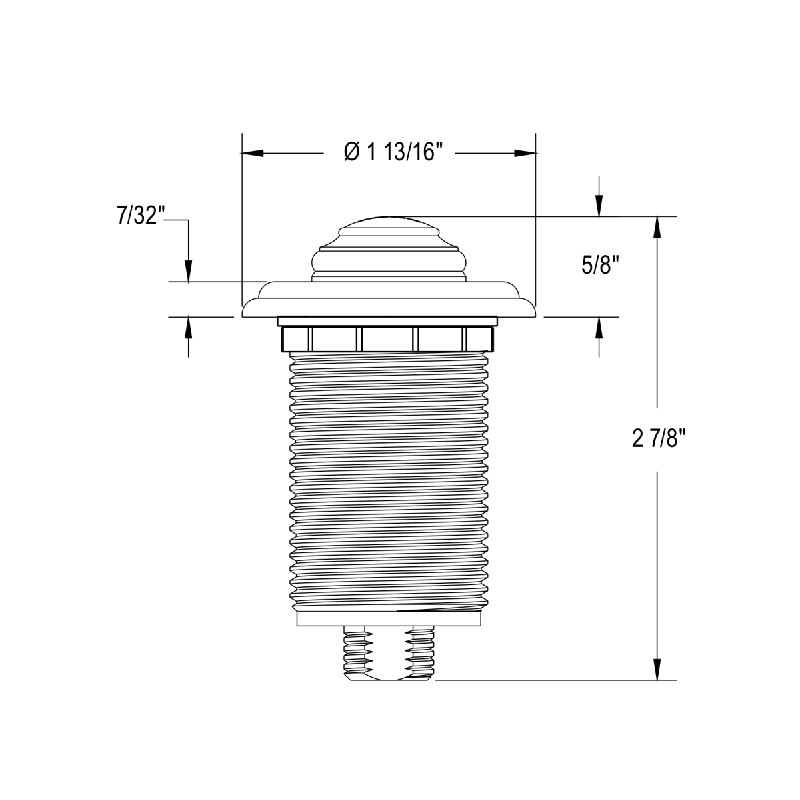 AS525STN Rohl Waste Disposal Air Switch Button | Wayfair North America