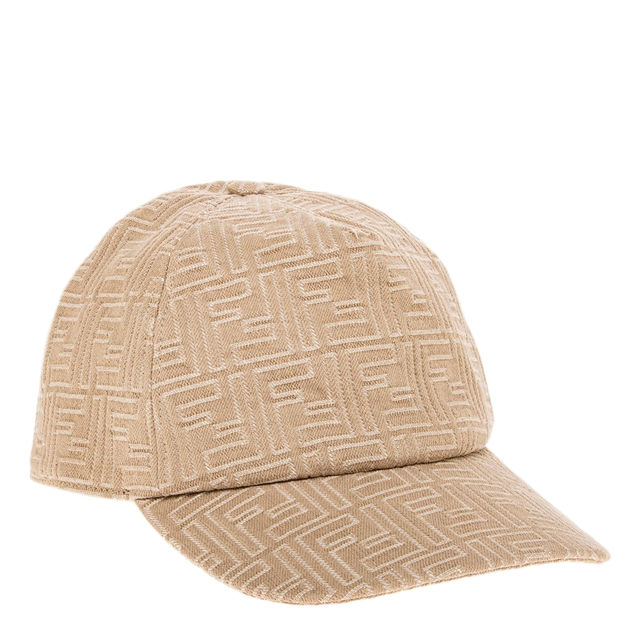 Fendi FF Cotton Baseball Cap - Beige | Overstock