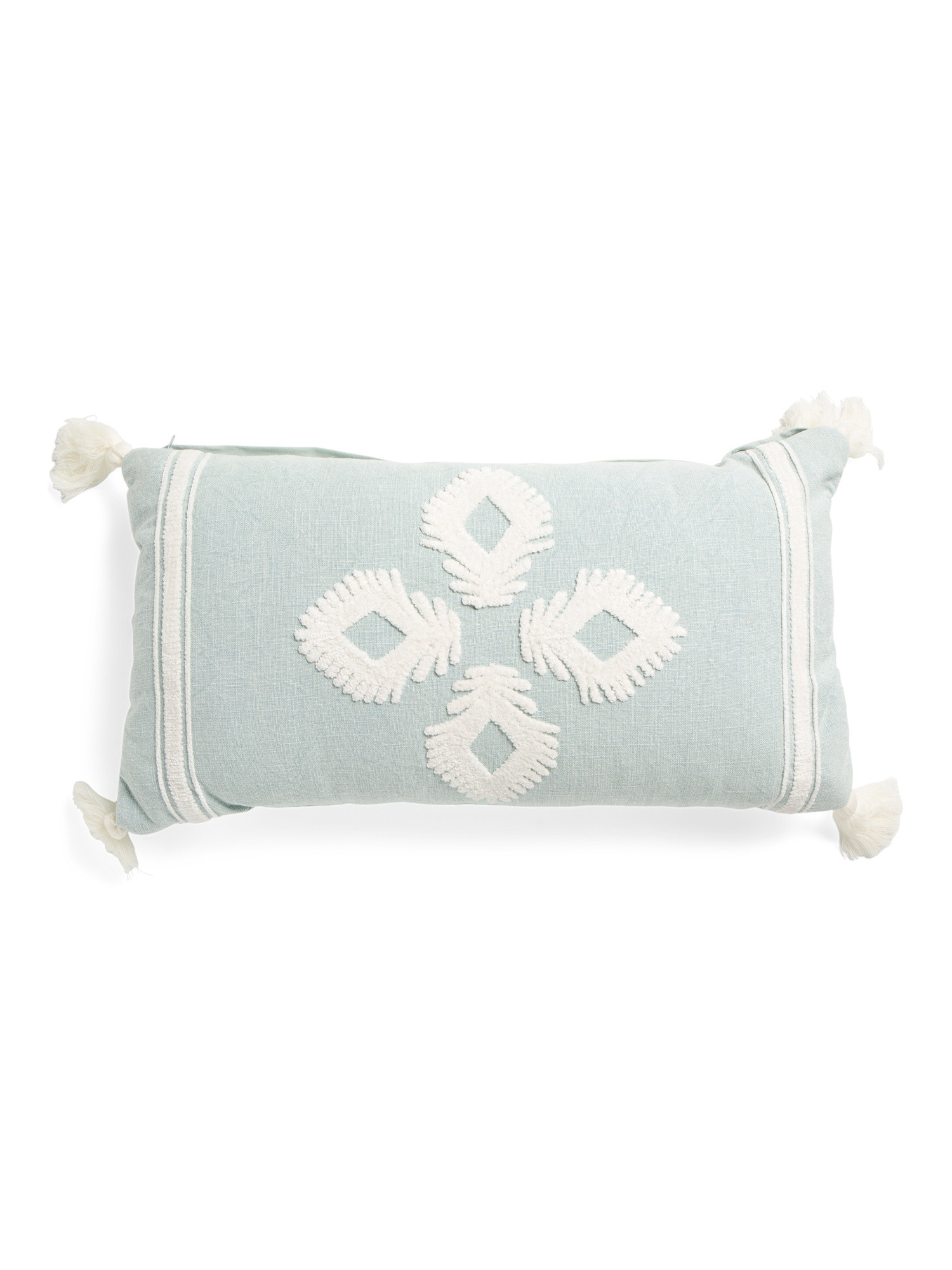 14x26 Palisades Embroidered Tassel Pillow | TJ Maxx