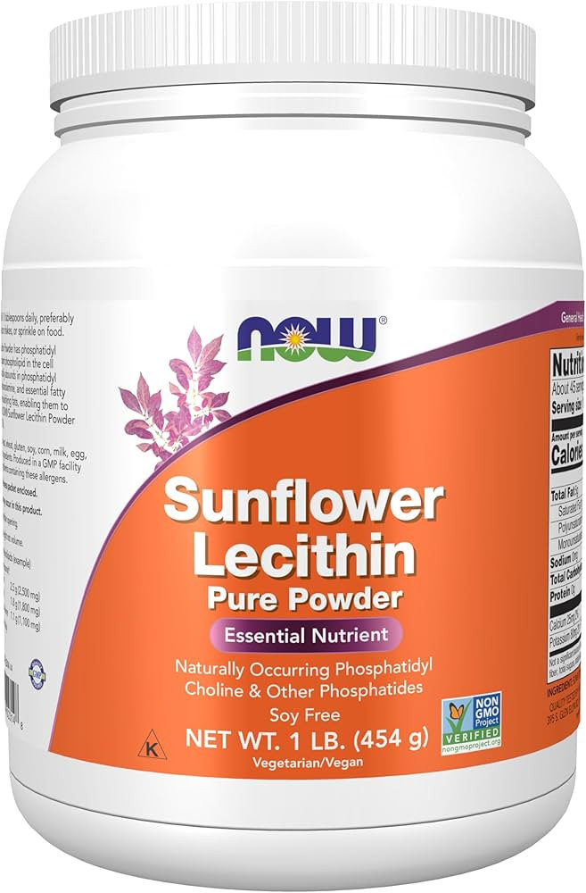 NOW Supplements, Sunflower Lecithin with naturally occurring Phosphatidyl Choline and Other Phosp... | Amazon (US)