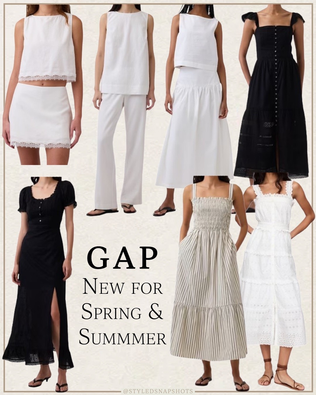 getting hit with Gap ads and they have so many new cute arrivals! Use code ADDON for extra 10% off 

vacation outfit, resort wear, summer dress, white dress, matching set  