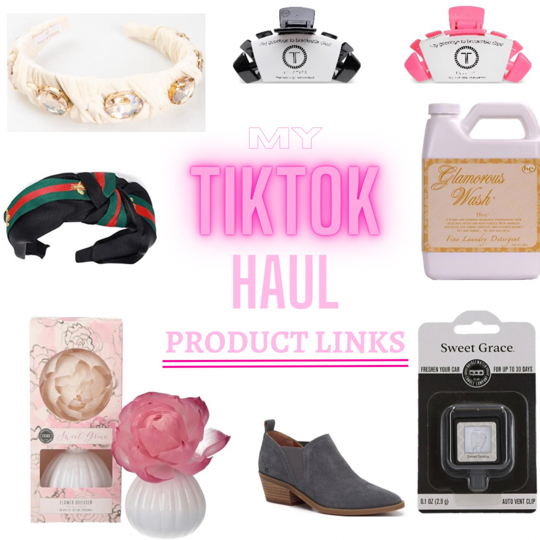 Follow me on tiktok & see many unboxing/shopping hauls 💓💋#bridgewatercandlecompany #sweetgrace #luckybrand #teleties #headbands #crystalheadbands #tylercandlecompany #glamourwash #carairfreshner #homedecor #diffuser
#shopsmall #trendingnow #flowers #floraldecor

#LTKhome #LTKGiftGuide #LTKunder100