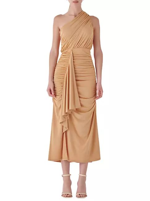 One Shoulder Midi Dress | Saks Fifth Avenue