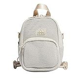 adidas Women's Airmesh Convertible Mini Backpack-Crossbody Bag, Alumina Beige, One Size | Amazon (US)