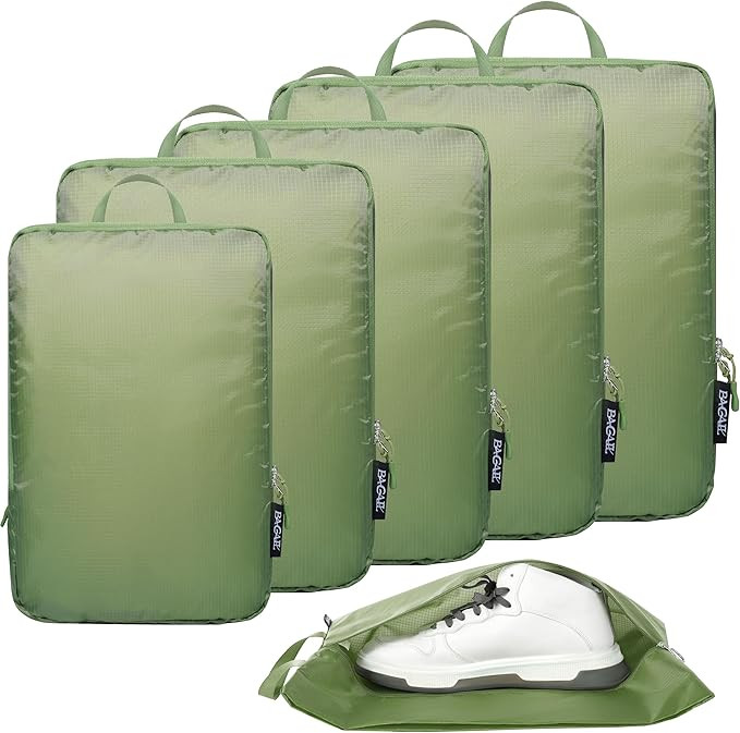 BAGAIL 6 Set Ultralight Compression Packing Cubes Packing Organizer for Travel Accessories Luggag... | Amazon (US)