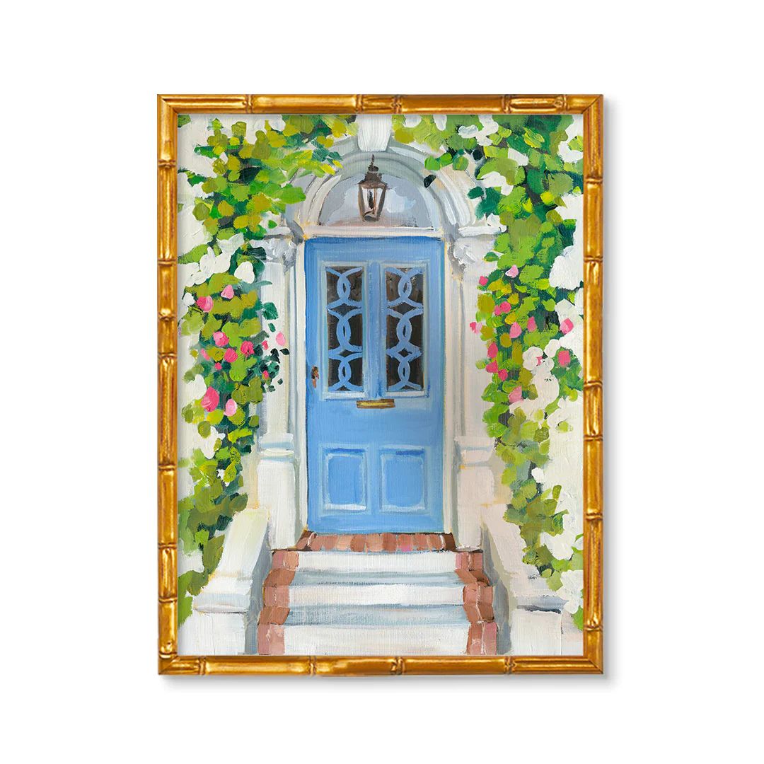 Blue Door by Jenny Westenhofer Painted Art Prints | Urban Garden Prints
