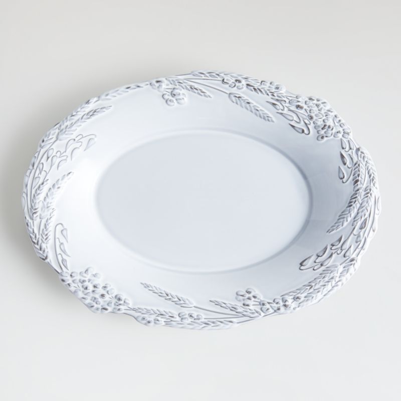 Lira 20" Turkey Platter | Crate and Barrel | Crate & Barrel