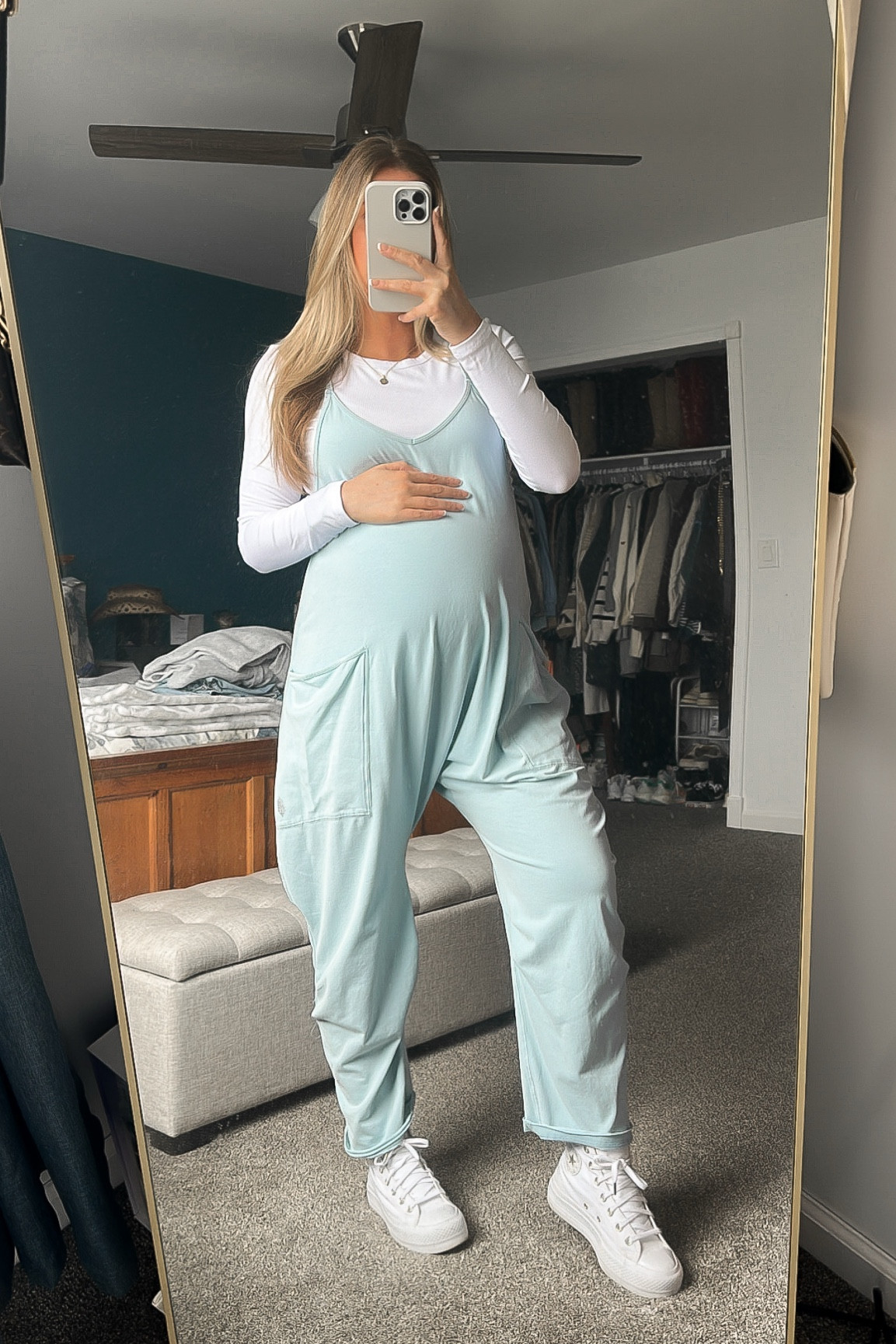 35 weeks! Still wearing my pre-pregnancy size, XS.





#LTKBump #LTKFindsUnder100 #LTKMostLoved