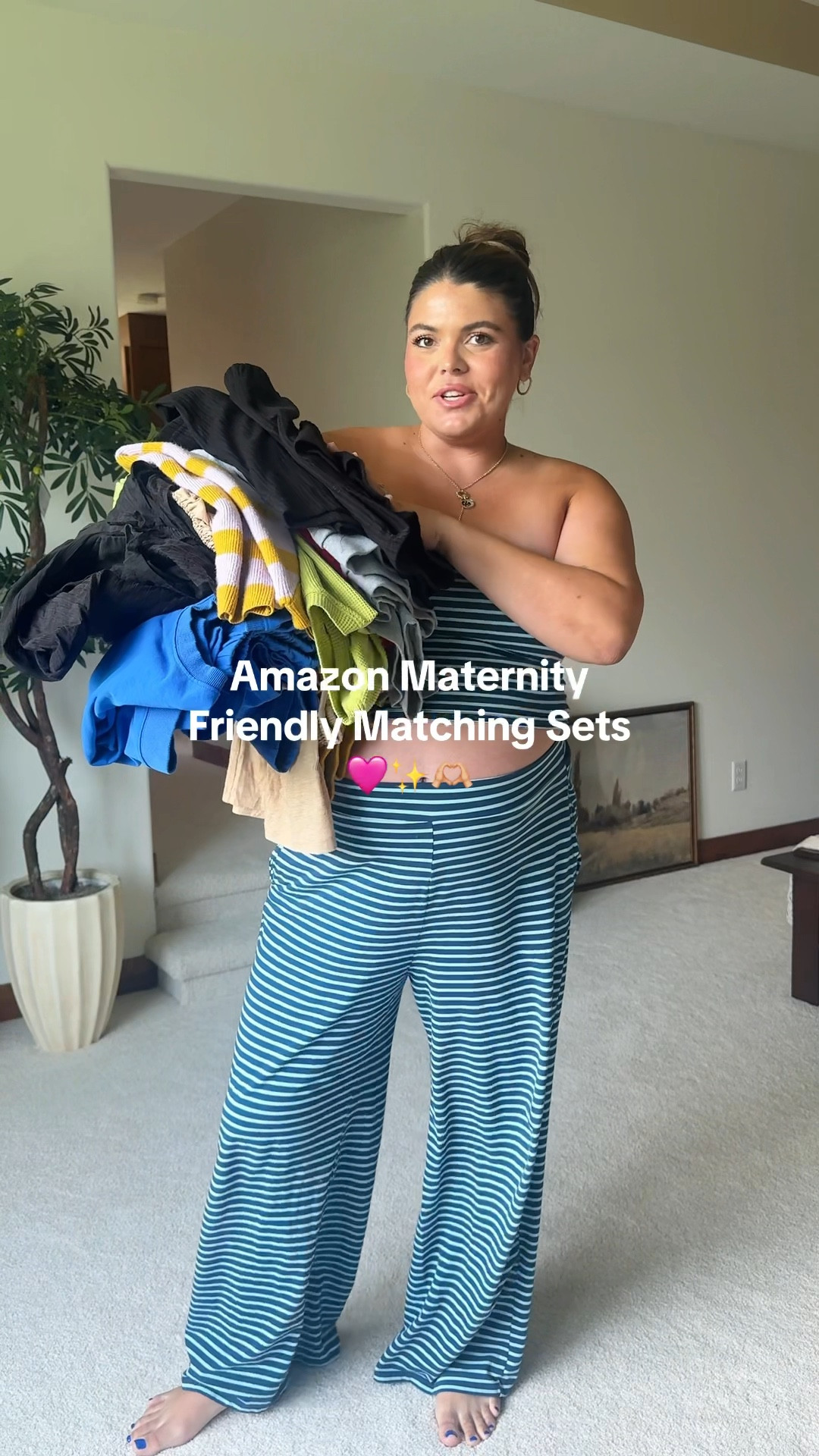 Been wanting to share these matching sets that have been maternity & non-maternity friendly that I know I’ll still be reaching for postpartum, too. 

I’m currently 34 weeks pregnant for reference  🫶🏼🤍￼ I’ll put all of these on my SF ￼

#Maternity #MaternityOutfit #Midsize #Pregnancy #34WeeksPregnant #BumpStyle #PregnancyStyle

#LTKPlusSize #LTKBump #LTKMidsize