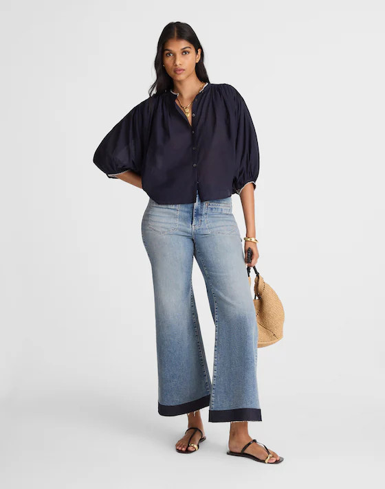 Balloon-Sleeve Top | Madewell | Madewell