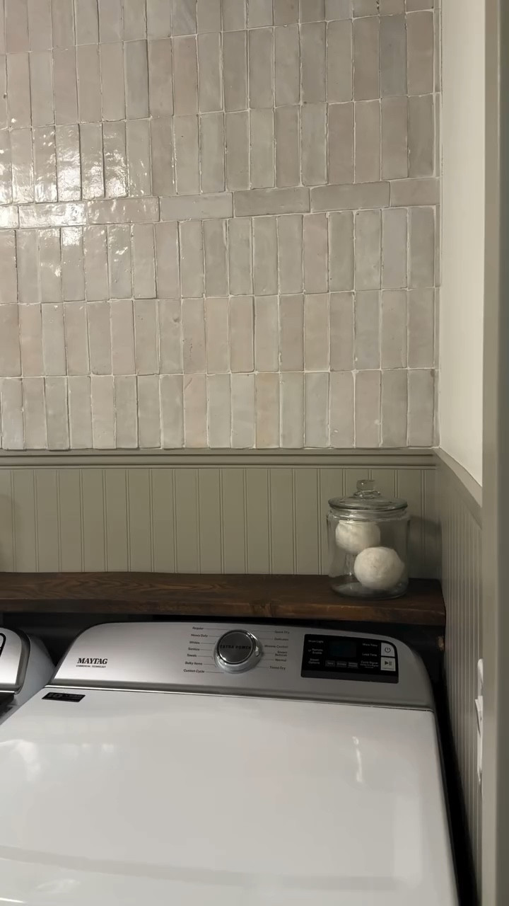 The question we were asked over and over…what color is the beadboard? 

SW Ethereal Mood is such a good color! I really think it would complement any space you used it in. 

The laundry room was my test experiment for the rest of our house. We plan to use SW Cold Foam for our walls and SW Ethereal Mood for board and batten. 

#paint #paintcolors #transformations #laundryroom #diy

#LTKHome