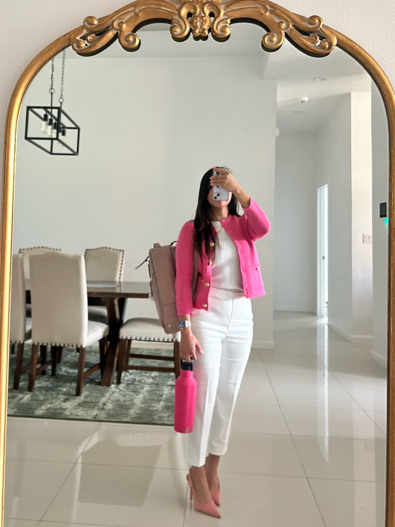 #workoutfit #workfit #wednesdaypink 
It’s not Wednesday workwear.
Zara sweater. 
Target top. 
Ann Taylor pants. 
#LTKSummerSales 

#LTKFindsUnder100 #LTKWorkwear