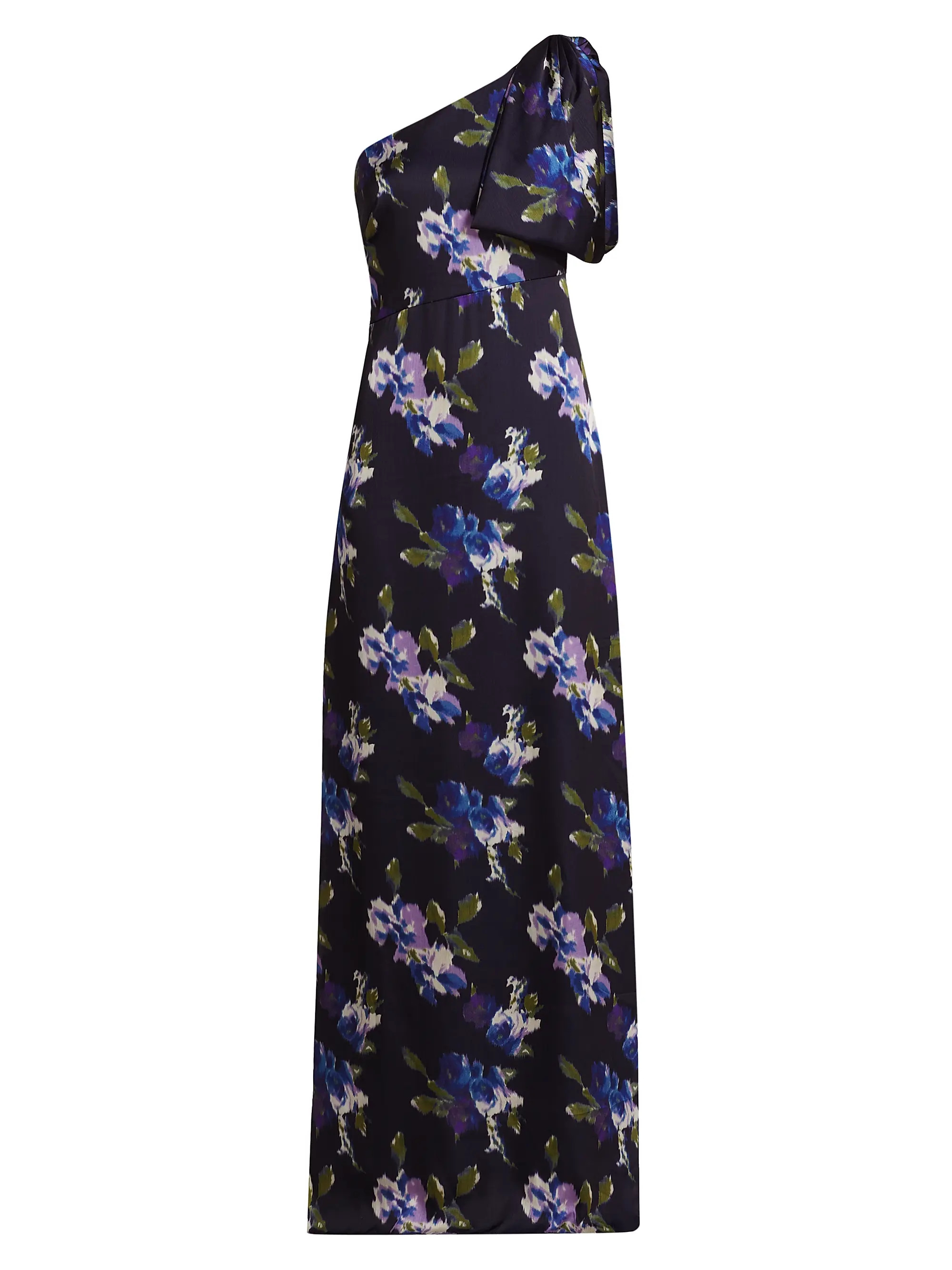 Chelsea Floral One-Shoulder A-Line Gown | Saks Fifth Avenue