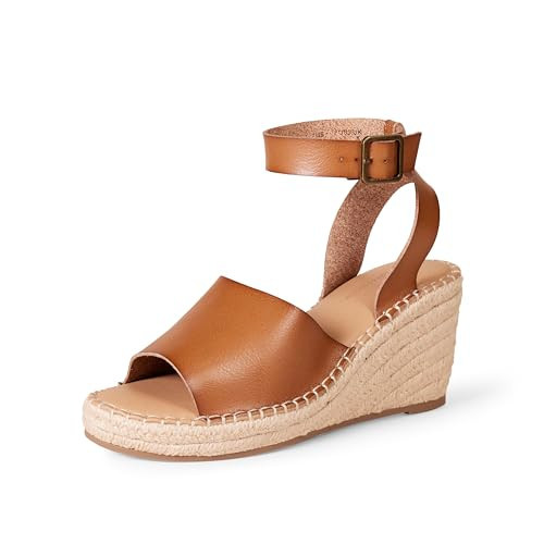 Amazon Essentials Women's Comfortable Wedge Espadrille Sandal, Tan, 13 | Amazon (US)