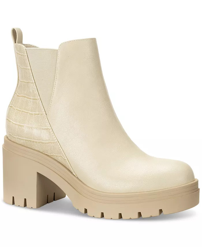 Sun + Stone Veronikaa Pull-On Lug Chelsea Booties, Created for Macy's - Macy's | Macy's