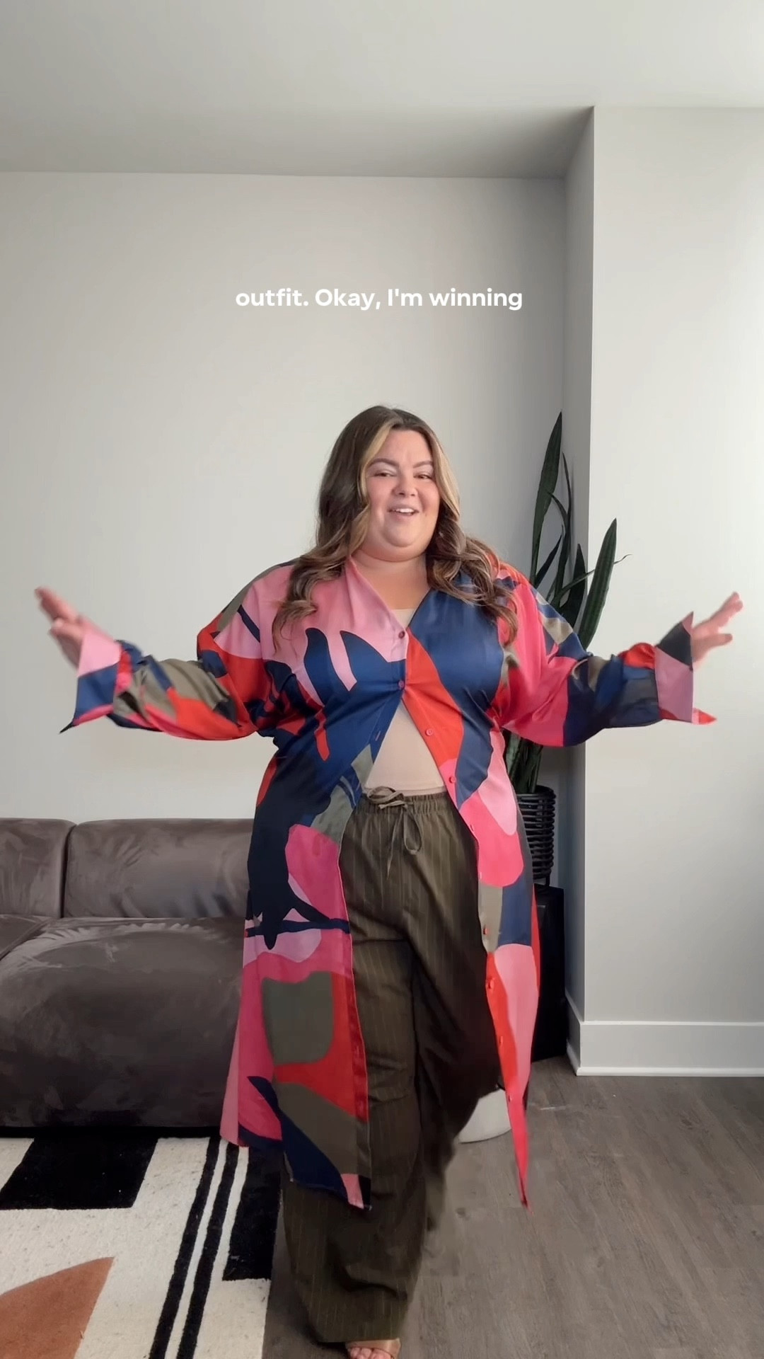  plus size work outfit details: 
• wide leg pinstripe pants: ASOS size 20
• abstract floral dress: Amazon the Drop size 3X 
• heels: Naturalizer 
• top: oldddd Rue 21
• sweatpants: H&M size 3X
• spice girls t shirt: Daydreamers LA size 3X


#LTKPlusSize #LTKWorkwear #LTKMidsize