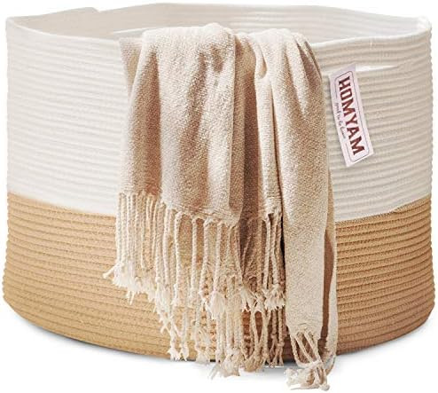 Extra Large Storage Basket – 22" X 14" XXXL Toy Basket – Decorative Large Blanket Basket Livi... | Amazon (US)