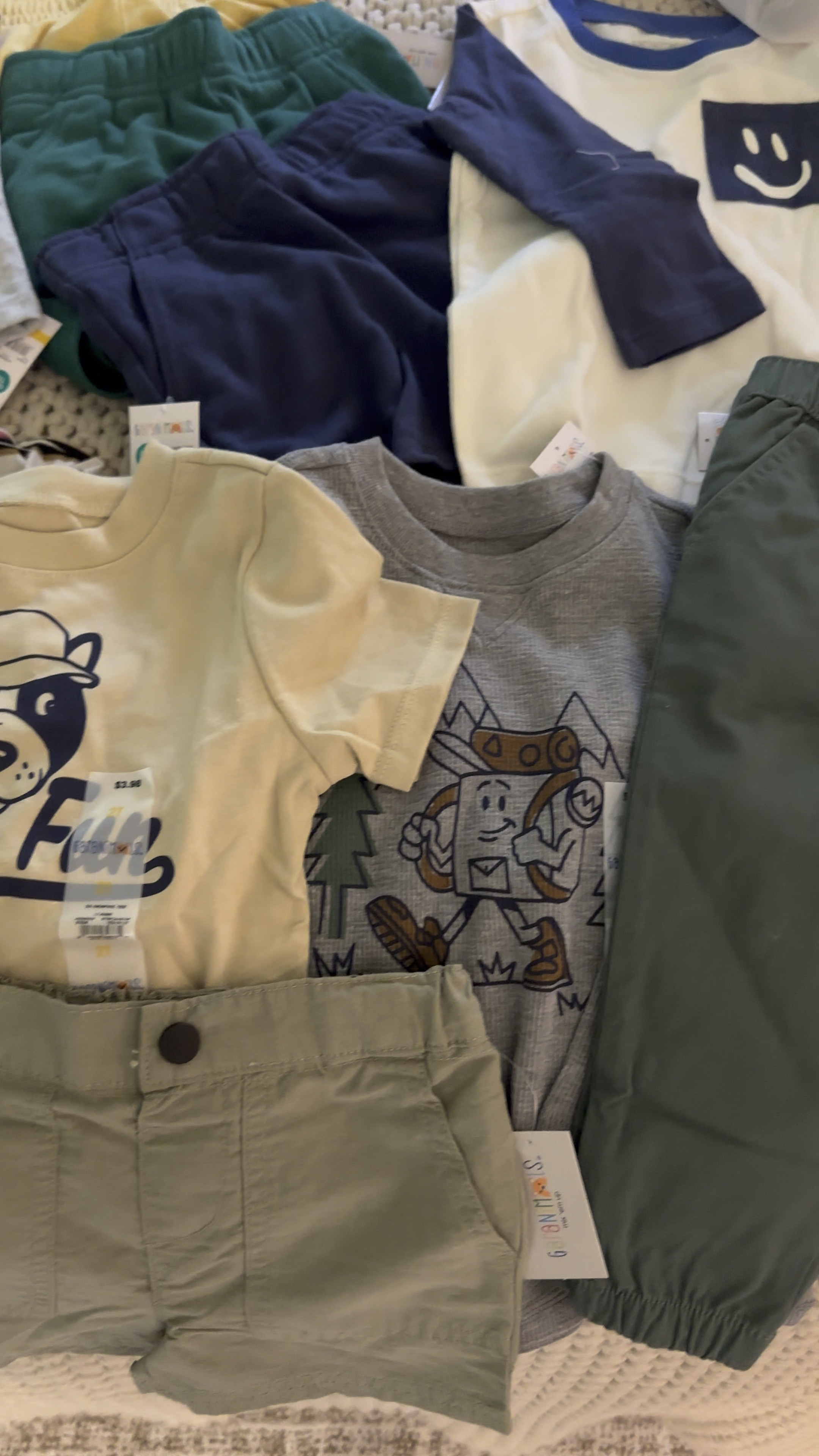 You cannot beat $4 shirts for those toddler boys in your life. Tip: size down in boy shorts if you want them to stop before it hits their knee! 🤍

#LTKFamily #LTKStyleTip #LTKKids