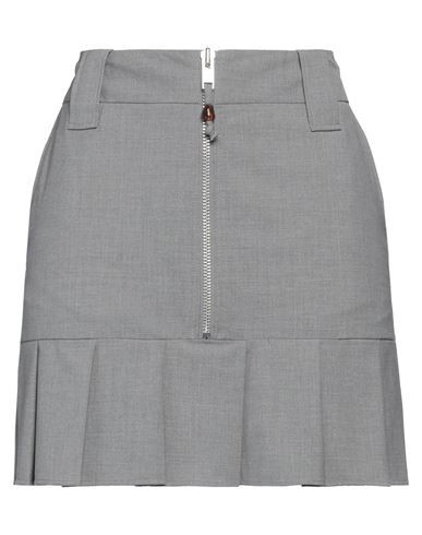 Ganni Woman Mini skirt Grey Size 2 EcoVero viscose, Recycled polyester, Elastane | YOOX (US)