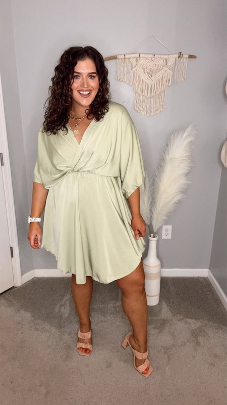 Midsize flowy vacation mini dress 🏝️✨🥝 
Size: L, TTS, stretchy waistband can fit bigger! Extra length in the back 
#midsizeoutfits #vacationoutfits #resortwear #minidress #curvydress #affordablefashion #ootd #springstyle #summerdress #summeroutfits #heels 

#LTKSeasonal #LTKstyletip #LTKcurves