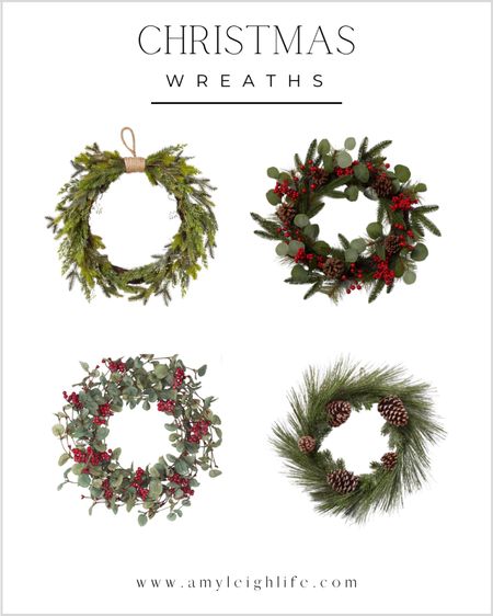 Christmas wreaths. 

Artificial Christmas wreath, pine cones, red berries, Target decor, wondershop, winter wreath, Christmas decor, Amazon, outdoor wreath, iced pine needles, pine cone wreath, 

#LTKunder50 #LTKHoliday #LTKSeasonal