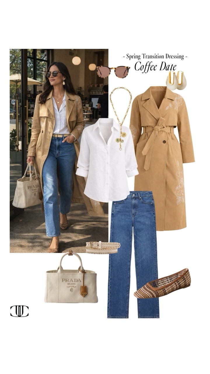 60–70 degree dressing, made easy 🌿✨

These are my go-to spring transition outfits—light layers, easy denim, tailored pieces, and versatile looks that actually work for real life. From errands and lunches to work and casual evenings, everything here is polished but still effortless.

No overthinking, just outfits that make getting dressed simple. Save this for outfit inspo and tap to shop each look. 🤍

#LTKStyle #SpringOutfits #TransitionalStyle #EverydayStyle #WardrobeStaples #

#LTKSeasonal #LTKOver40 #LTKootd