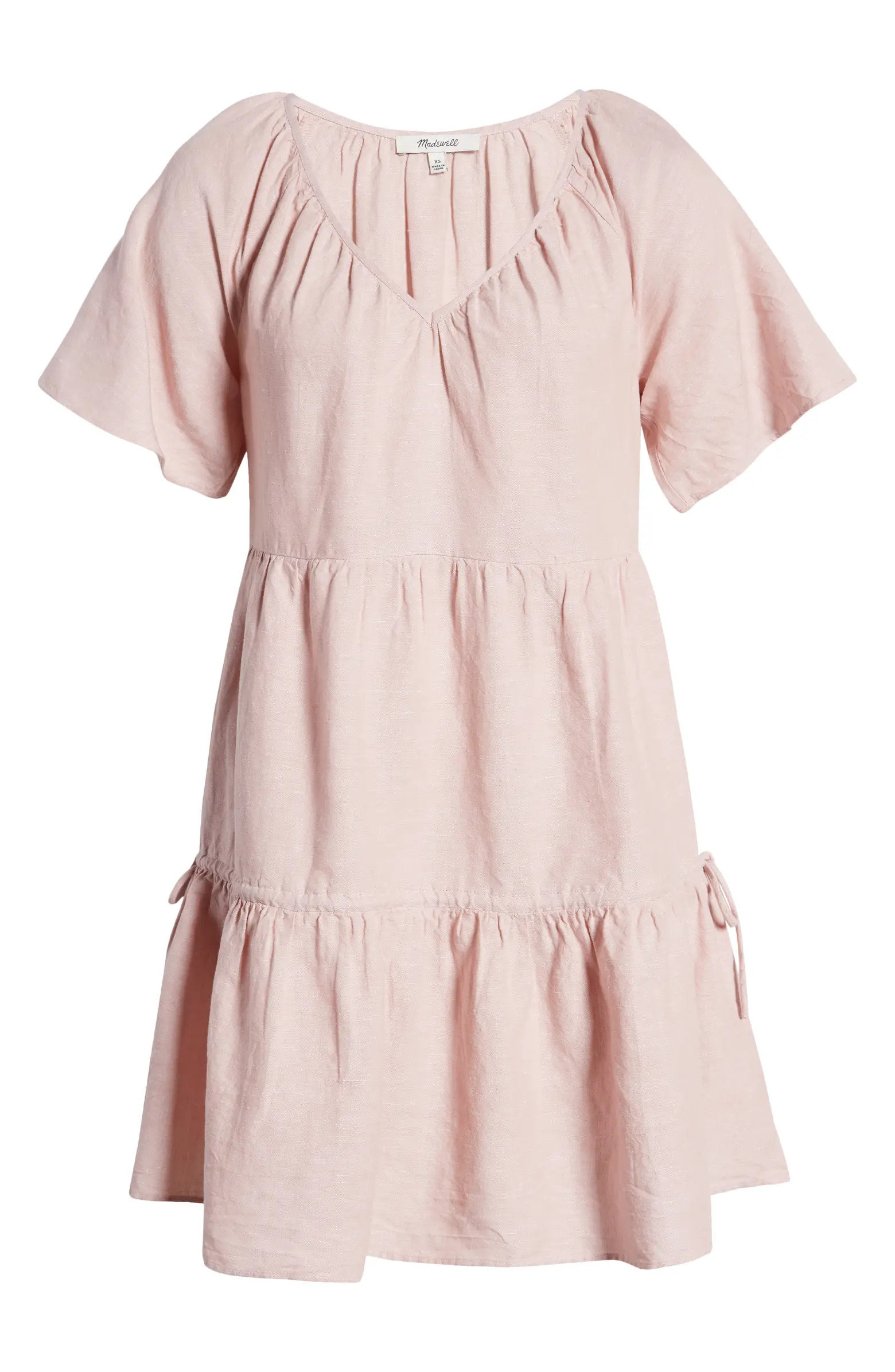 Madewell Linen Blend Lorelei Minidress | Nordstrom | Nordstrom
