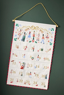 Rifle Paper Co. Christmas Nutcracker Hanging Advent Calendar | Anthropologie (US)