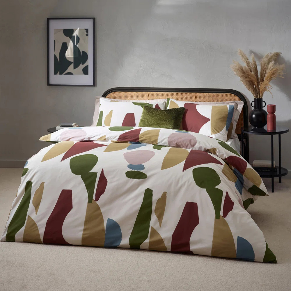Areonia Cotton Blend Duvet Cover Set with Pillowcases | Wayfair UK