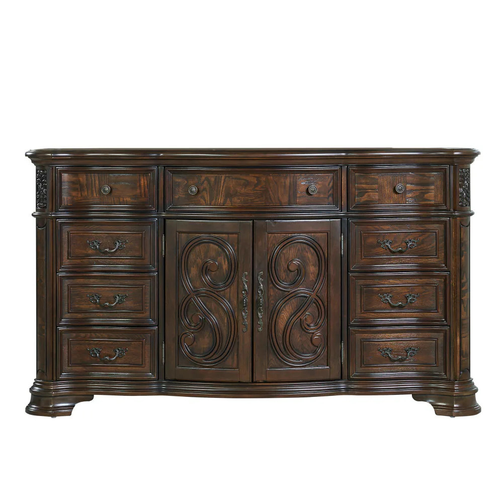 Steve Silver Brown Pecan Oak 9 -Drawer 67.5-in W Standard dresser one_size | RY900DRT | Lowe's