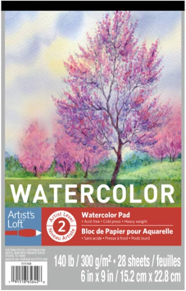 Watercolor Pad by Artist's Loft, 6" x 9" | Amazon (US)