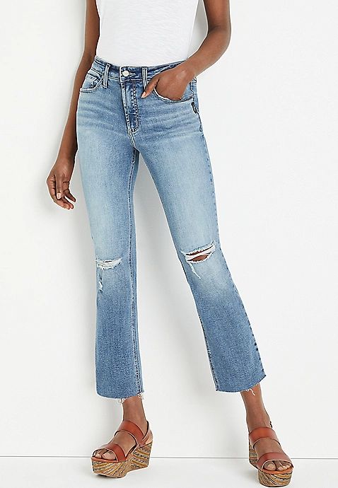 Silver Jeans Co.® Most Wanted Straight Cropped Mid Rise Jean | Maurices